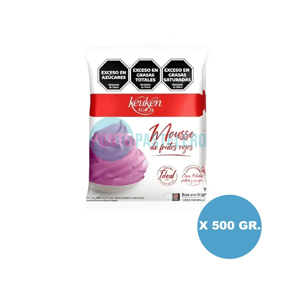 PREMEZCLA MOUSSE DE FRUTOS ROJOS KEUKEN (X 500 GR.)