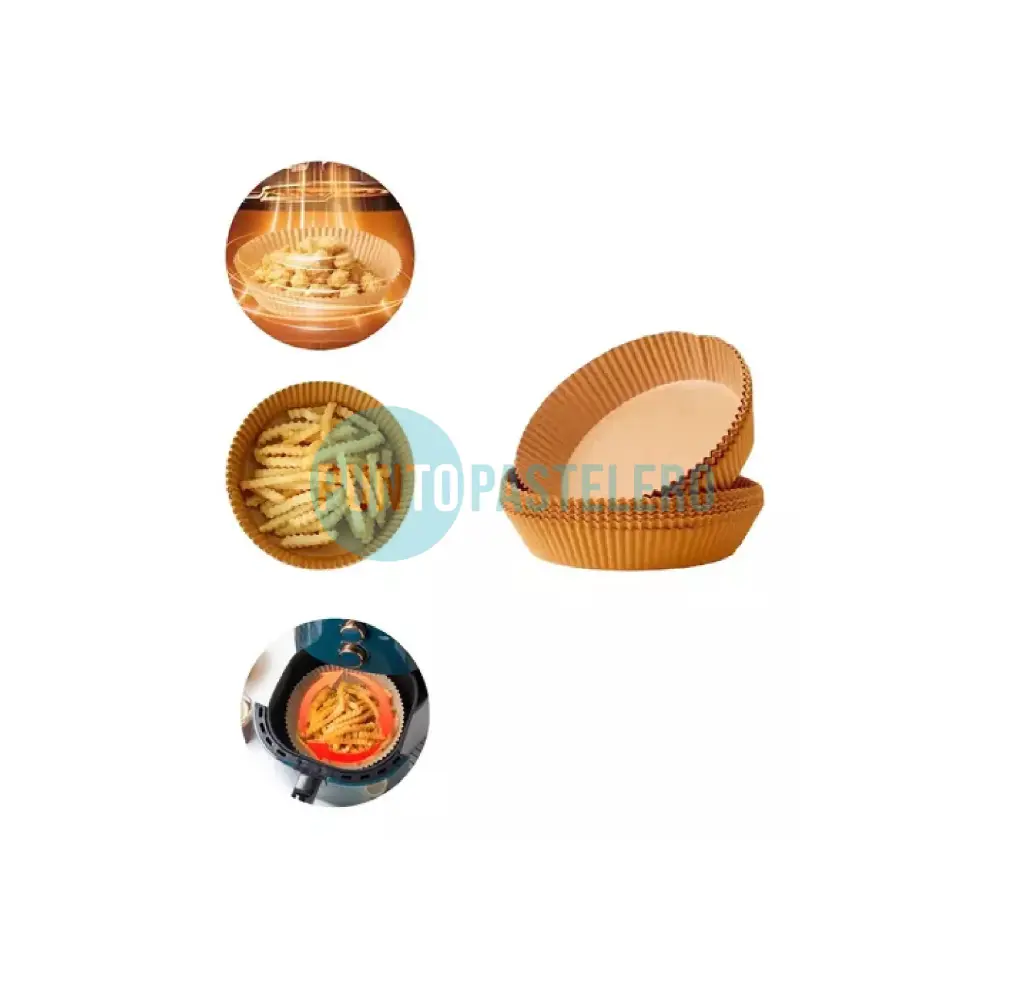 MOLDE DE PAPEL FREIDORA AIRE REDONDO CHICO ( X U.)