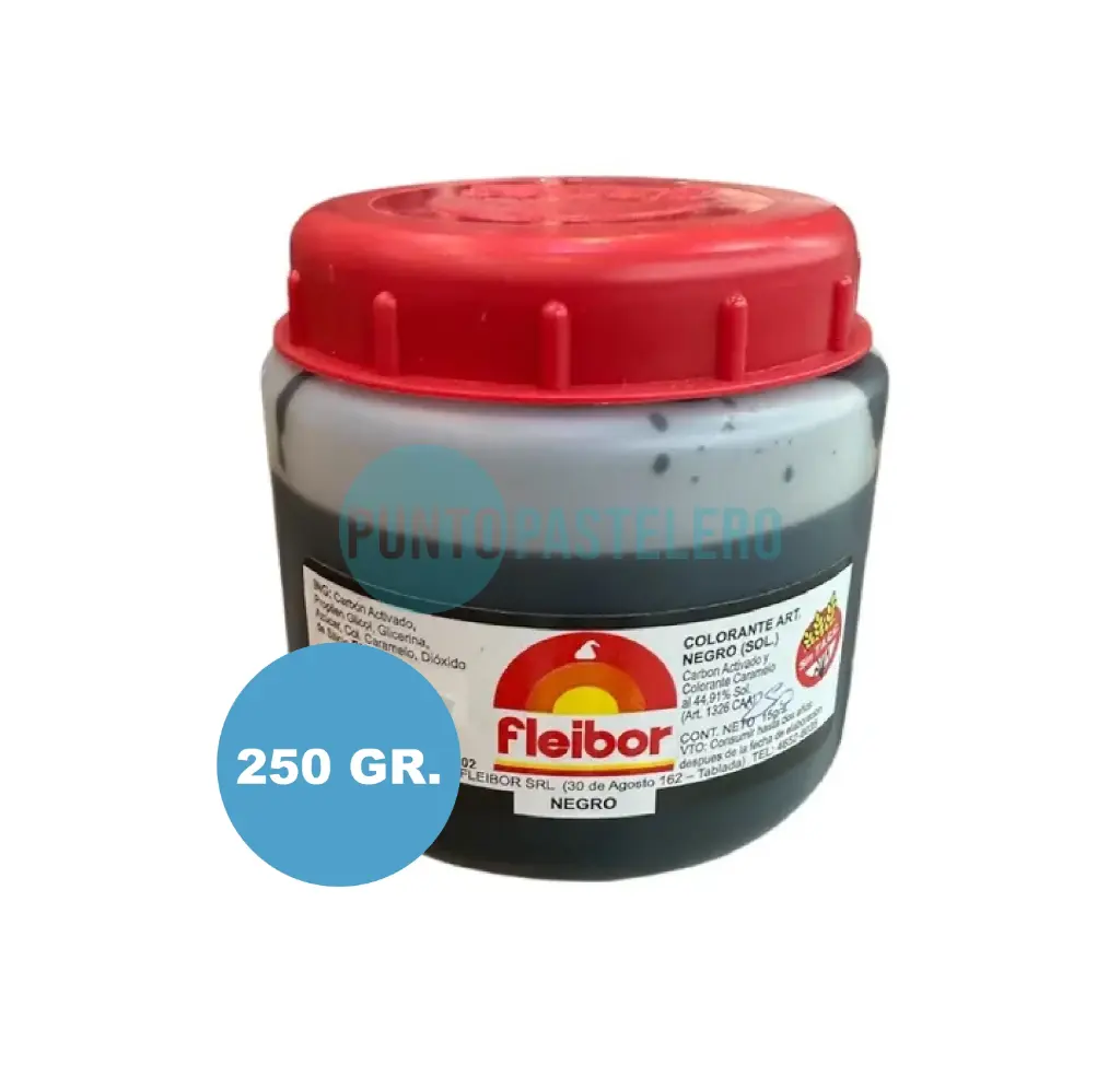 [000000046692] COLORANTE EN PASTA FLEIBOR NEGRO (X 250 GR.)