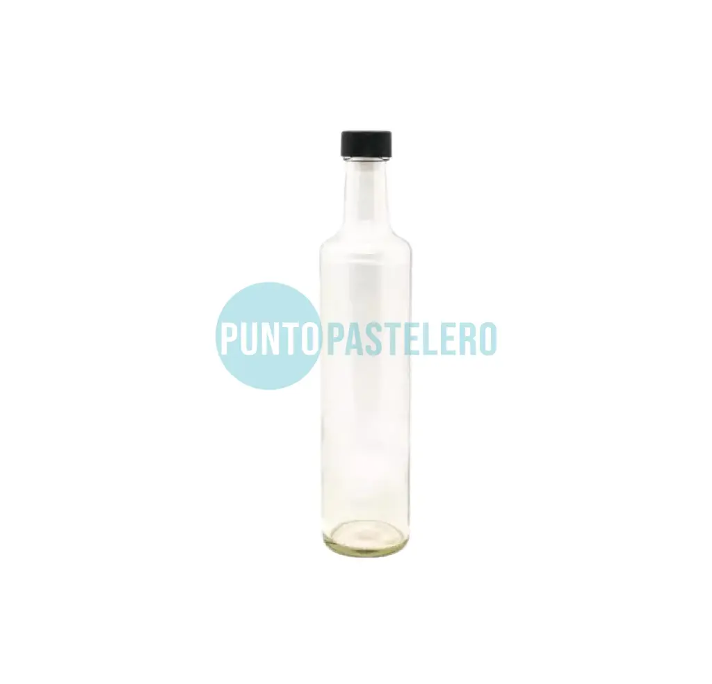 BOTELLA CILINDRICA VIDRIO 500 CC P/A