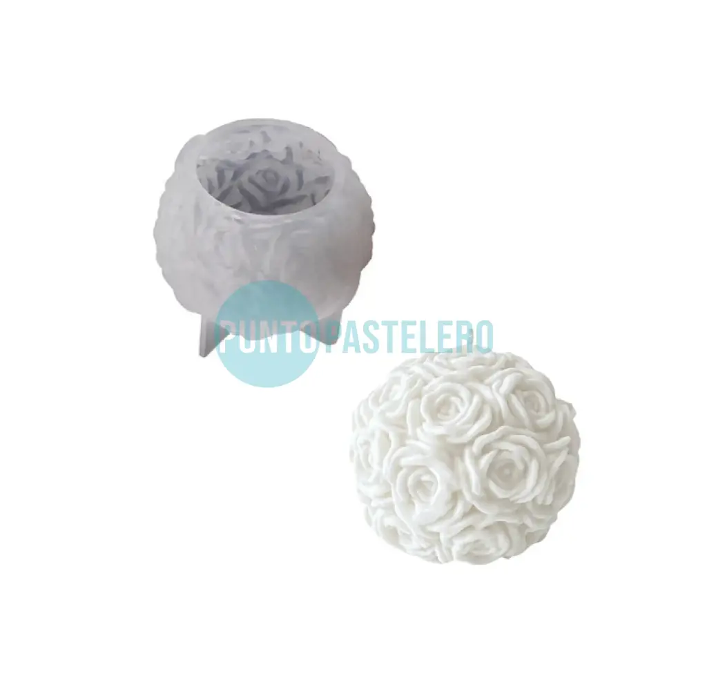 MOLDE SILICONA RAMO DE ROSAS (40 MM) [C4]