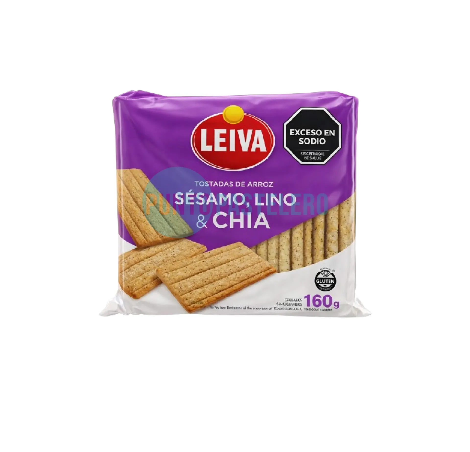 TOSTADAS DE ARROZ SESAMO LINO Y CHIA LEIVA (X 150 GR.) (SIN TACC)