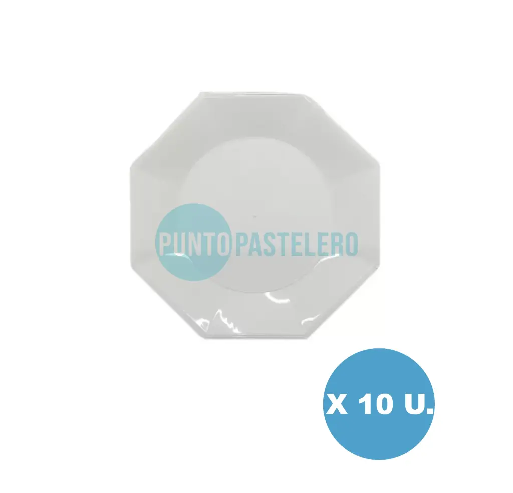 PLATO KOVALPLAST 17 CM TRANSPARENTE (10 U.)