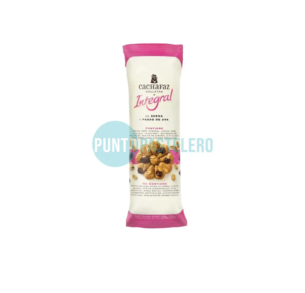 GALLETITAS INTEGRAL AVENA Y PASAS CACHAFAZ (X 225 GR.)