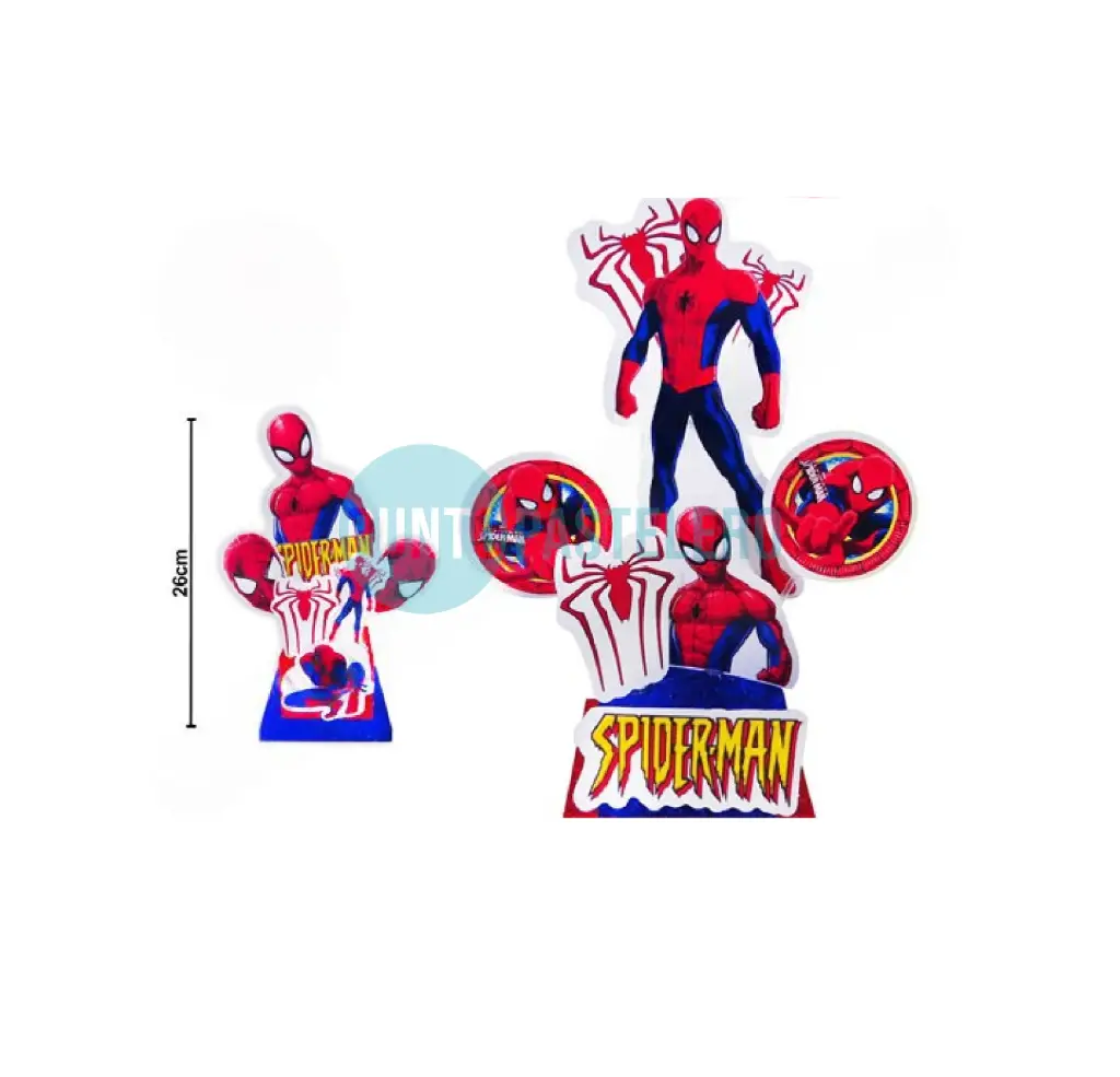 ADORNO TORTA BASE GIBREADA HOMBRE ARAÑA