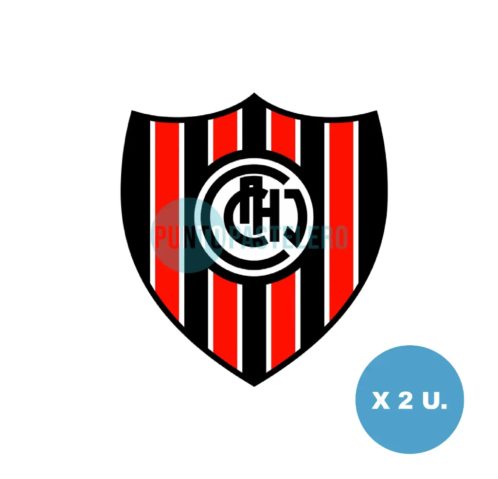 ADORNO APLIQUE ESCUDO CHACARITA (X 2 U.)