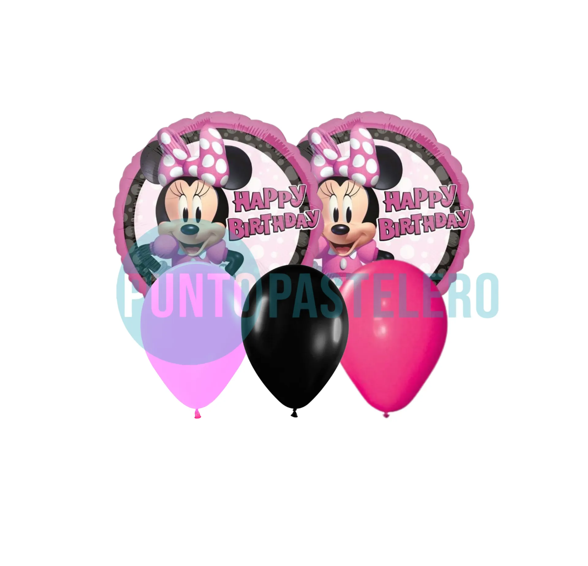 SET GLOBOS MINNIE (8 PZ) [CAJON 5]