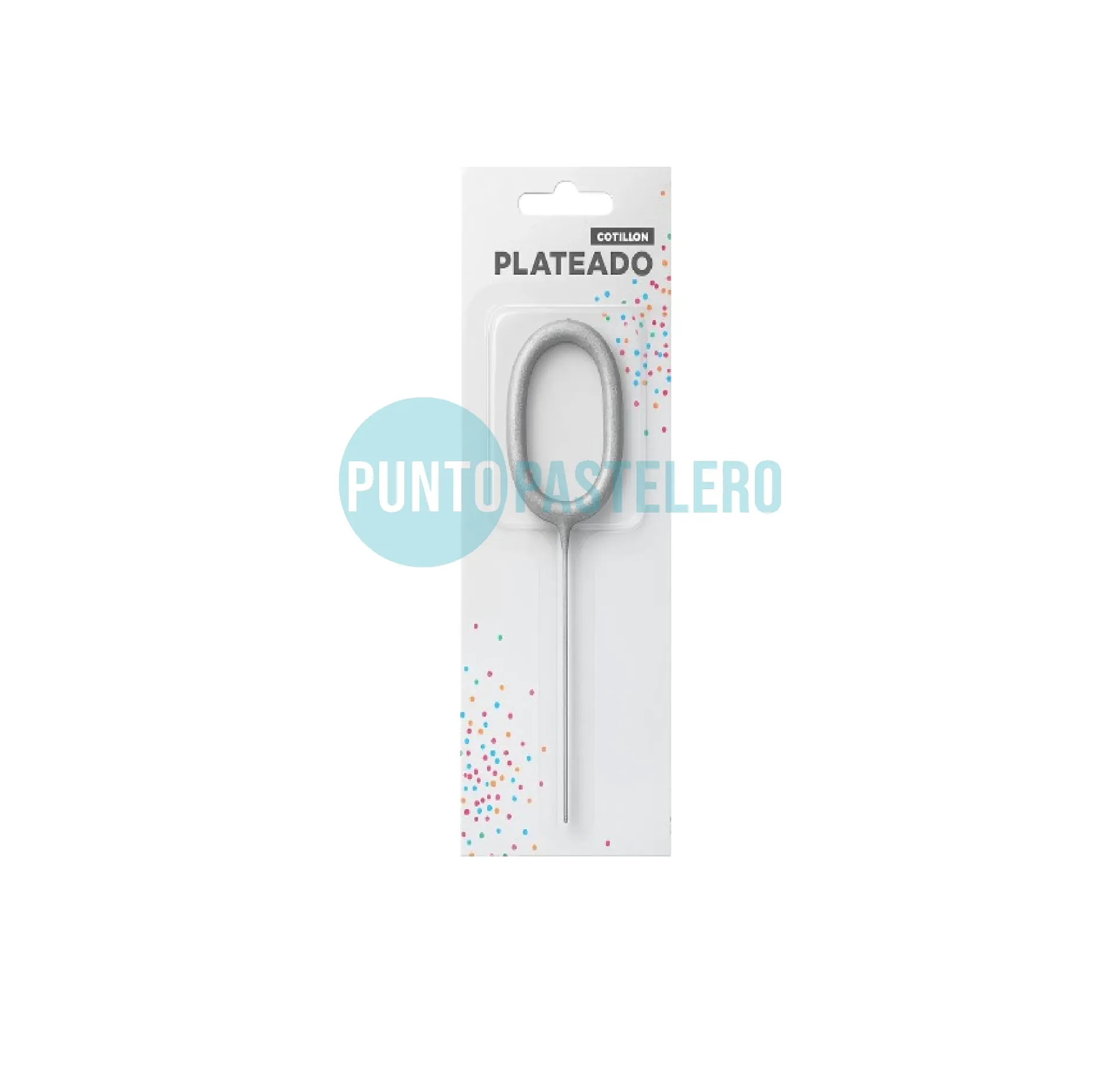 VELA SPARKLER PLATEADO (N° 0)