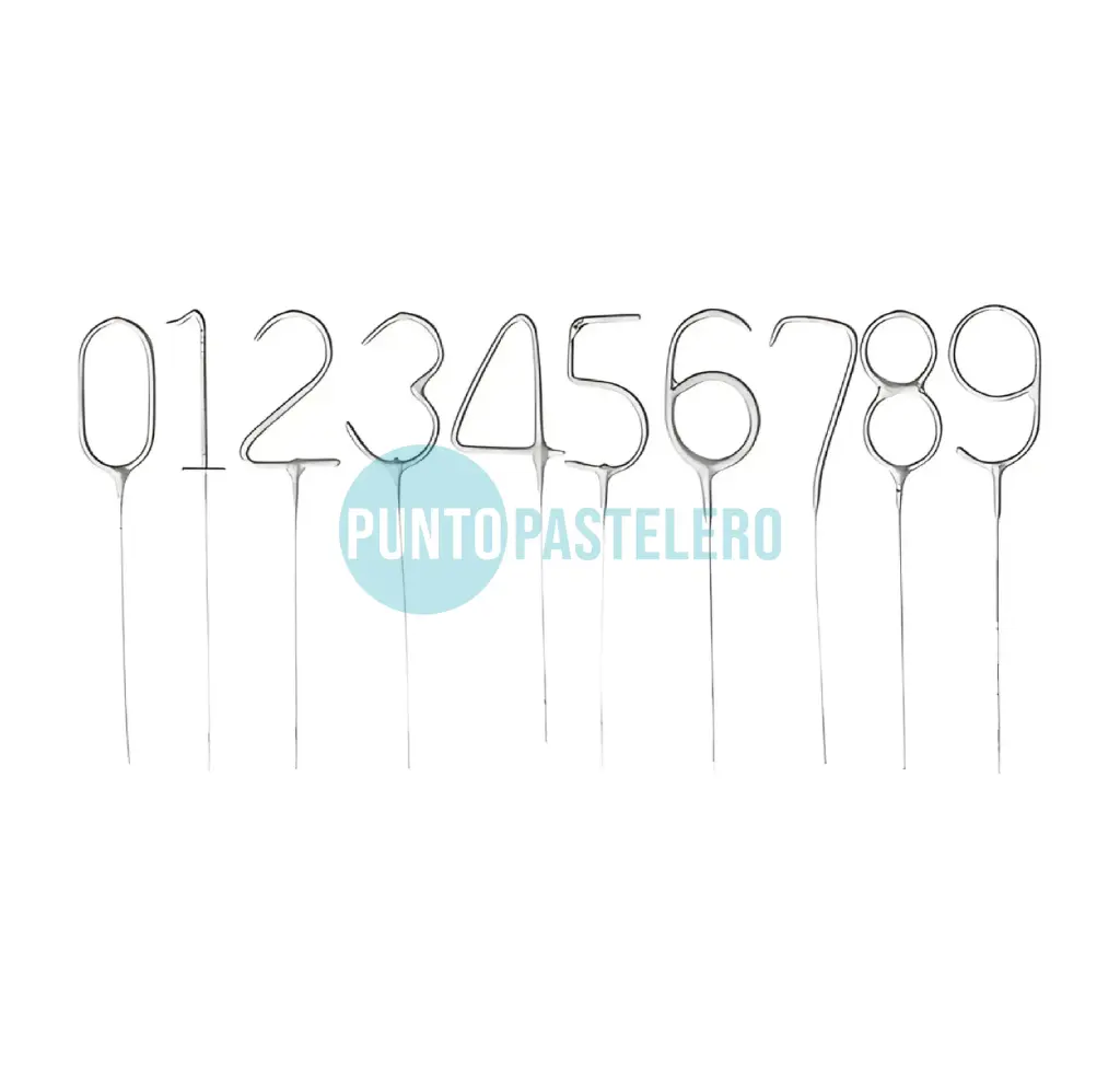 VELA SPARKLER PLATEADO (N° 3)