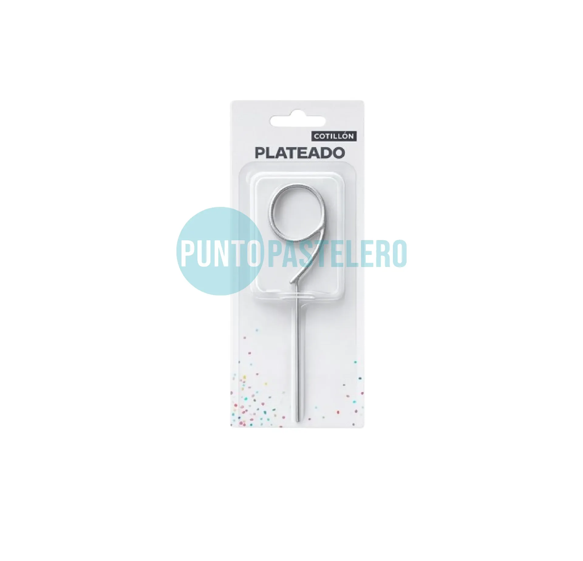 VELA SPARKLER PLATEADO (N° 9)