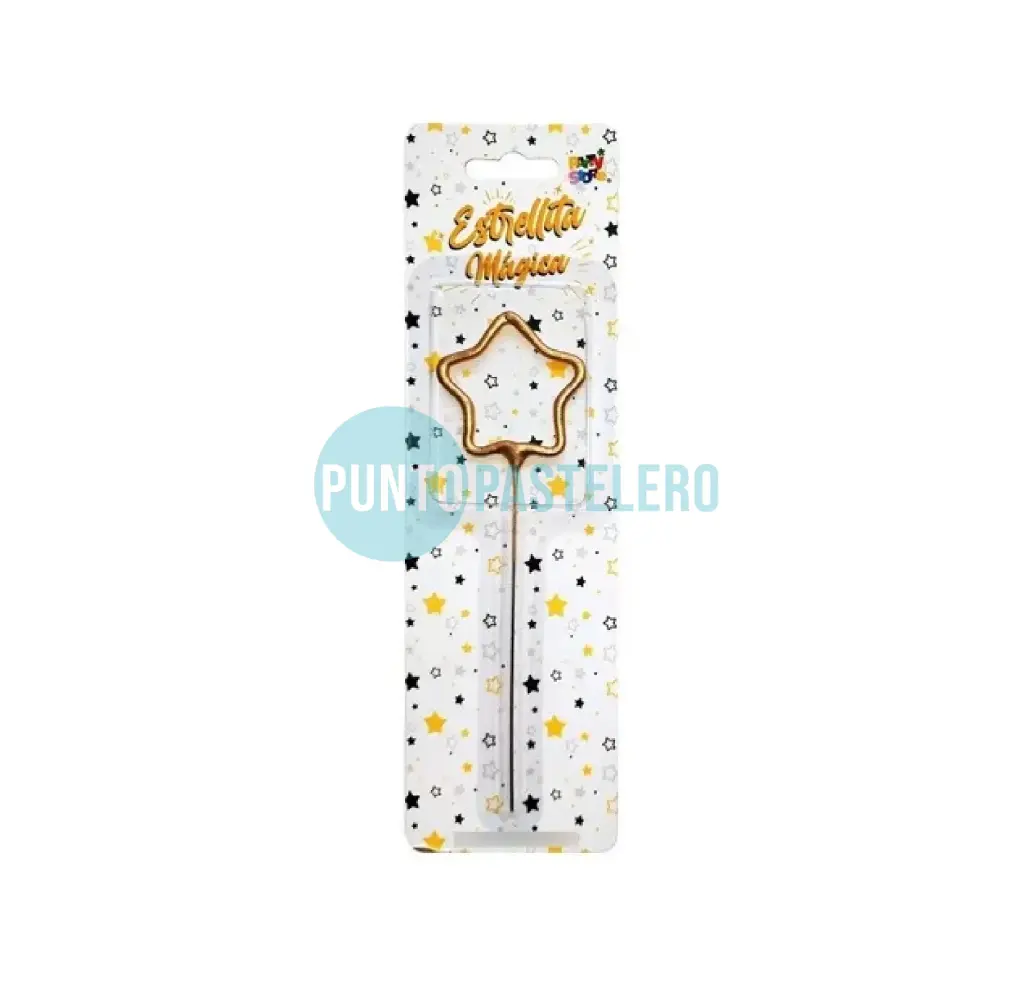 VELA SPARKLER ESTRELLA DORADO