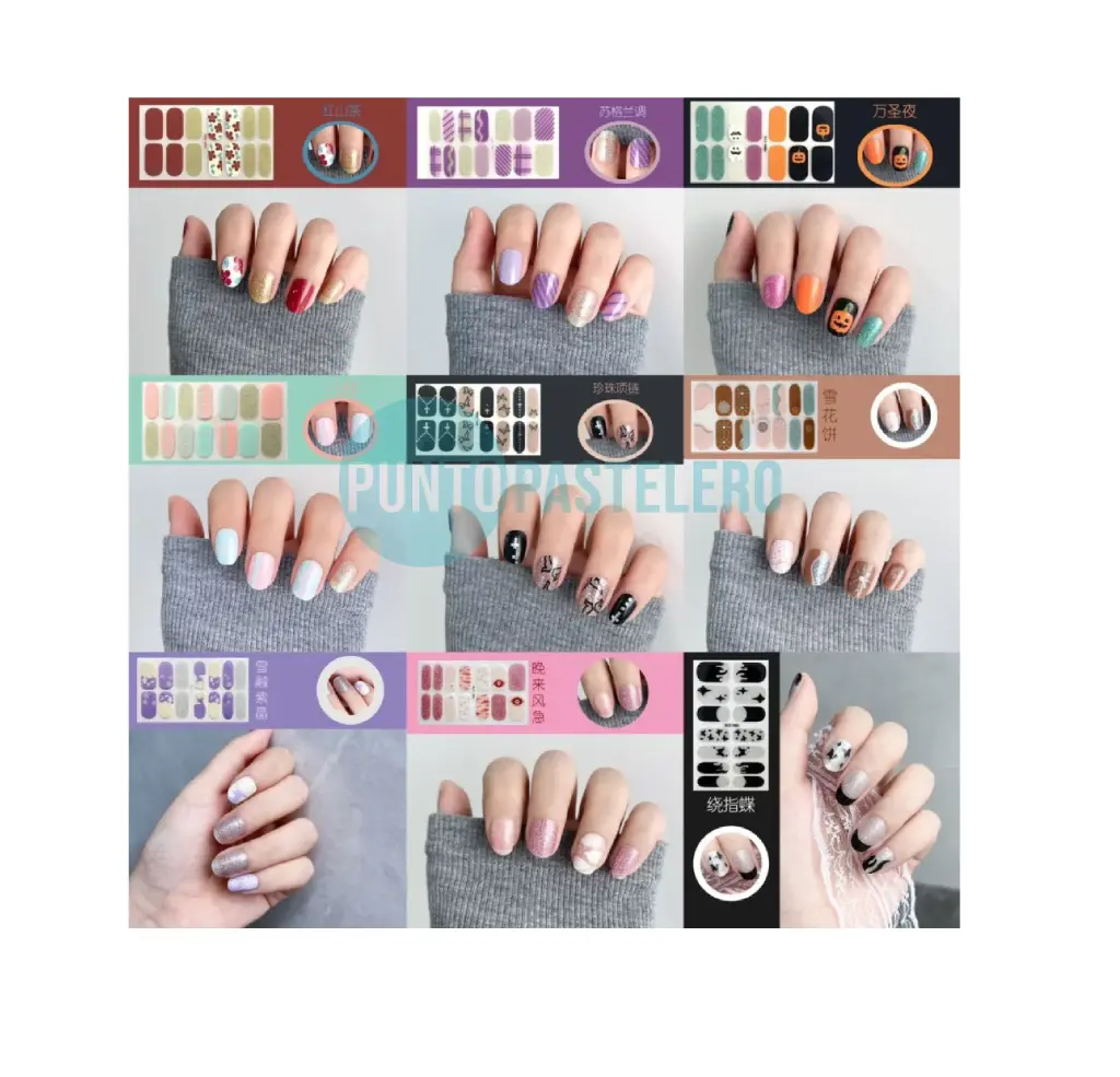 STICKERS PARA UÑAS (MODELOS SURTIDOS)