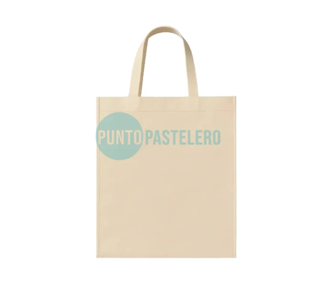 BOLSA DE TELA CON MANIJA BEIGE (30 X 40 CM) [5]