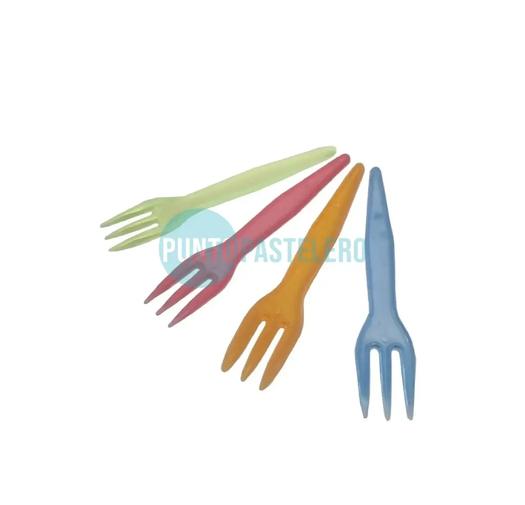 MINI TENEDORES CRISTAL PLAST (X 500 U.)