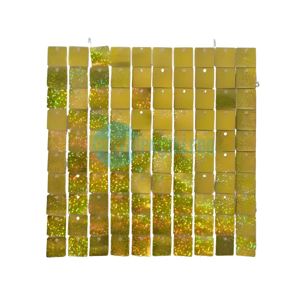 SHIMMER WALL SET 12 PANELES (+ ACCESORIOS) (DORADO GLITTER)