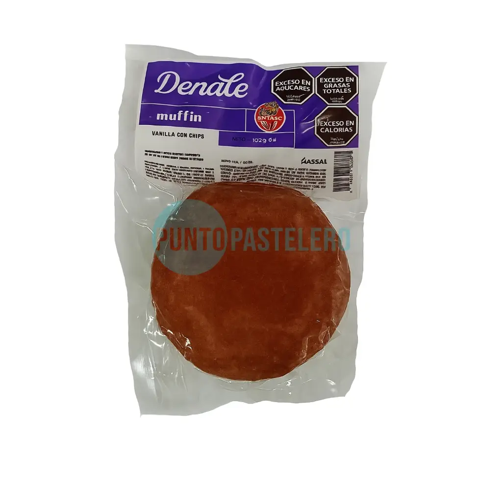 MUFFIN DE VAINILLA CON CHIPS DENALE (X 120 GR.) (SIN TACC)
