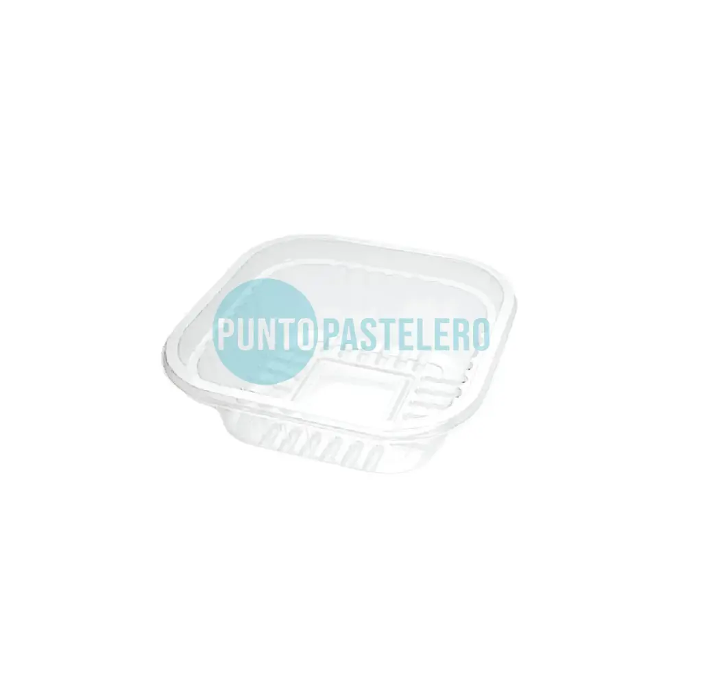 BANDEJA PET 101 CELPACK CUADRADA (APTO MICRO) (X 20 U.)