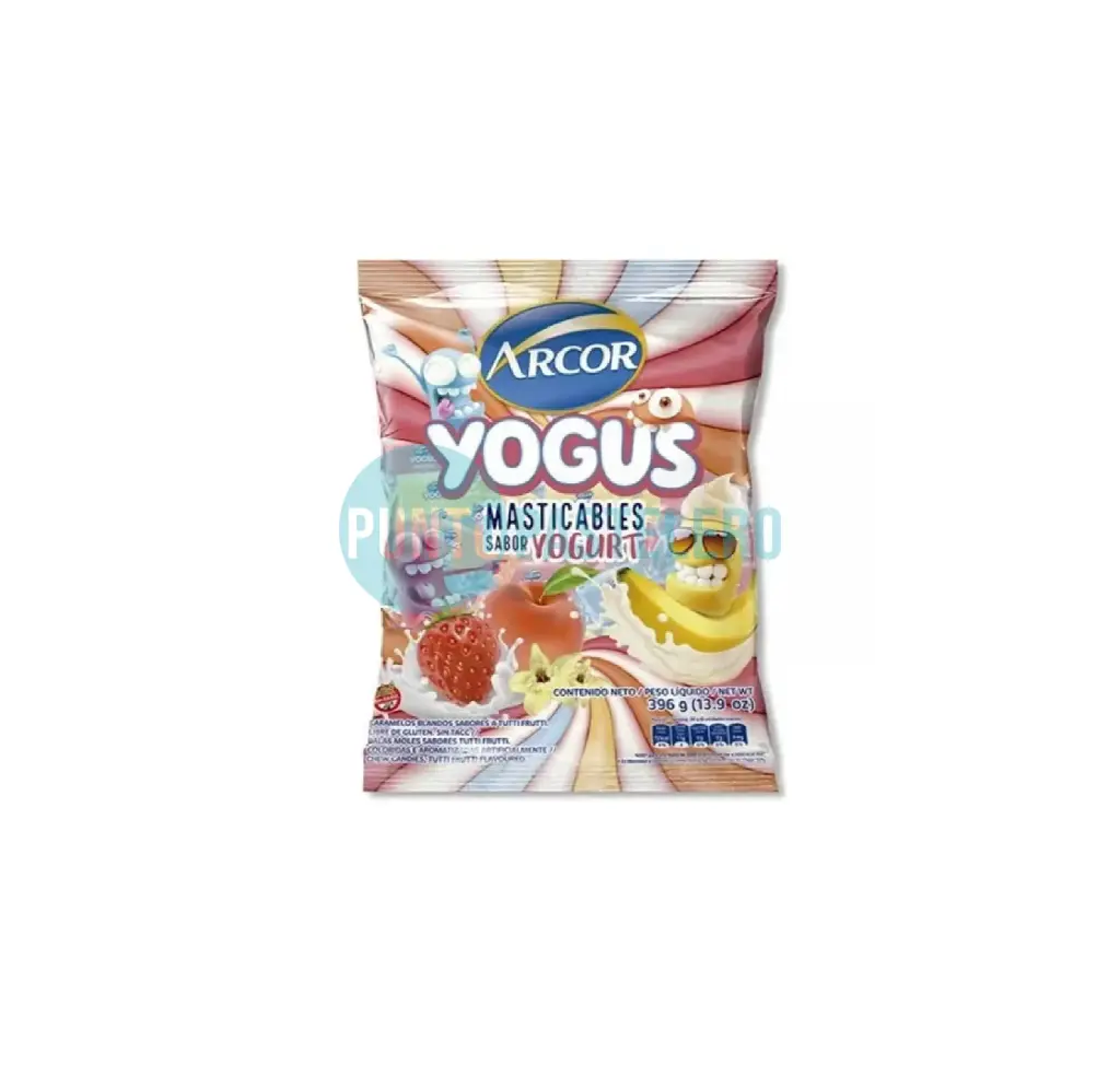 [7790580117955] CARAMELOS ARCOR YOGUS MASTICABLE (X 396 GR.)