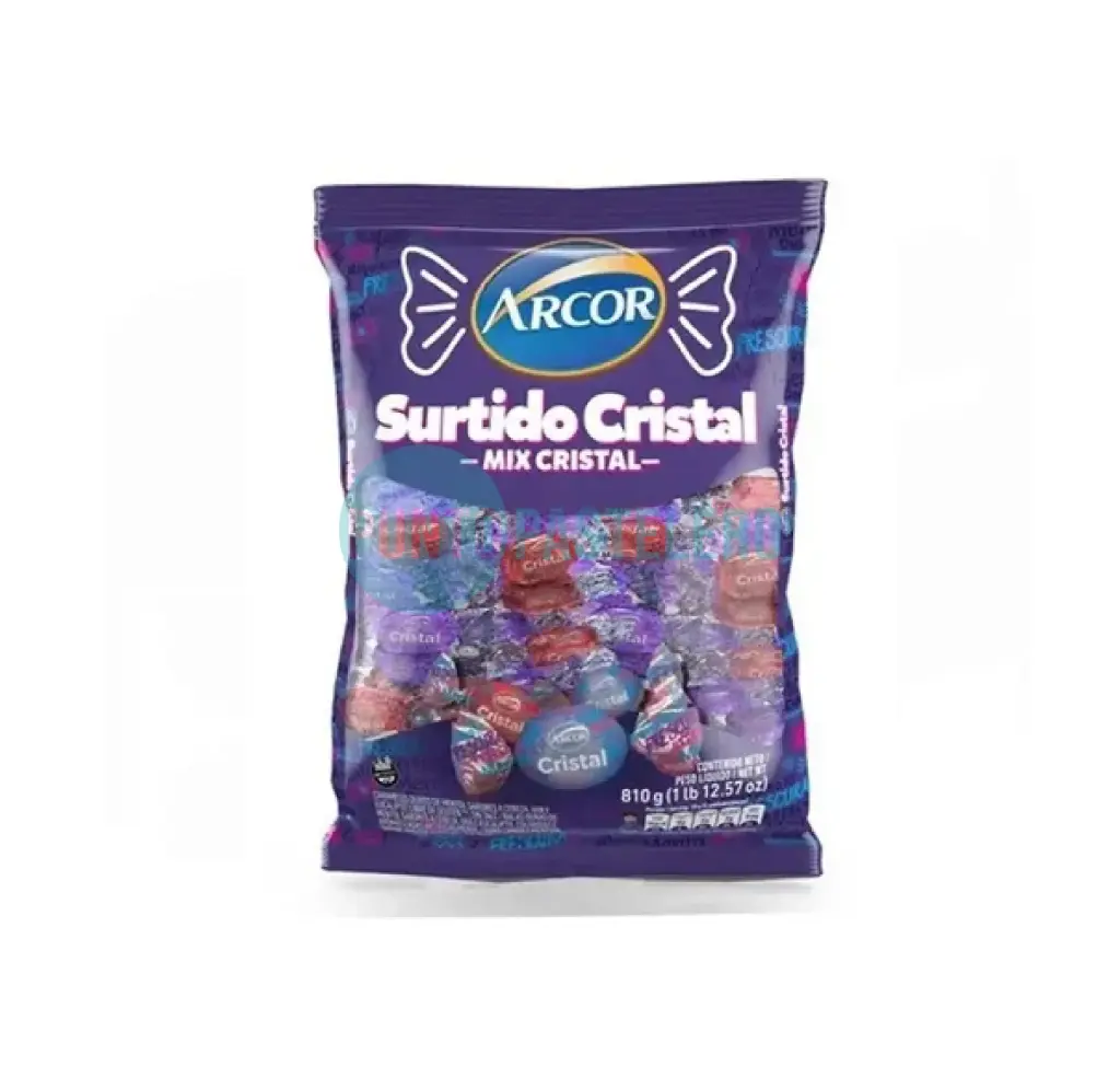 [7790580102869] CARAMELOS ARCOR SURTIDOS MIX CRISTAL (X 810 GR.)