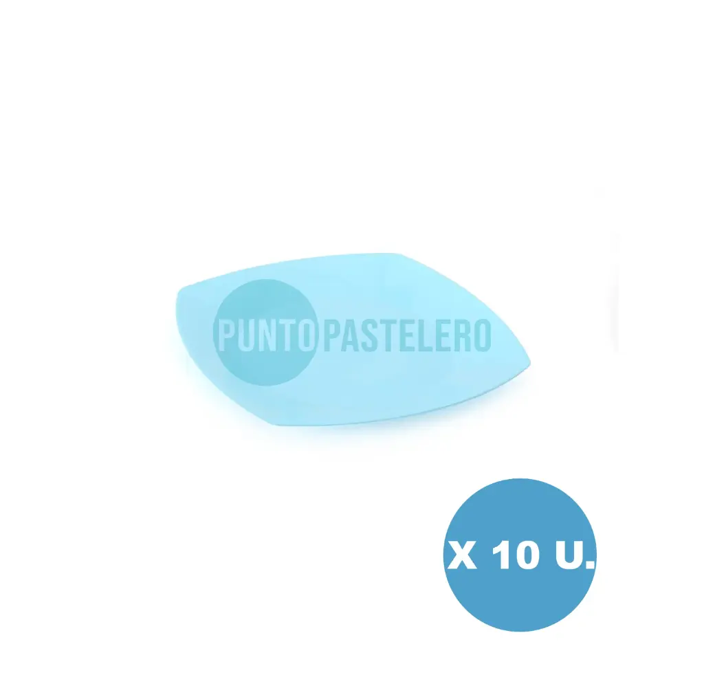PLATO KOVALPLAST 17 CM CELESTE (10 U.)