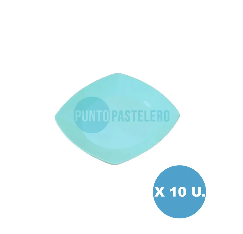 PLATO KOVALPLAST 22 CM VERDE (10 U.)