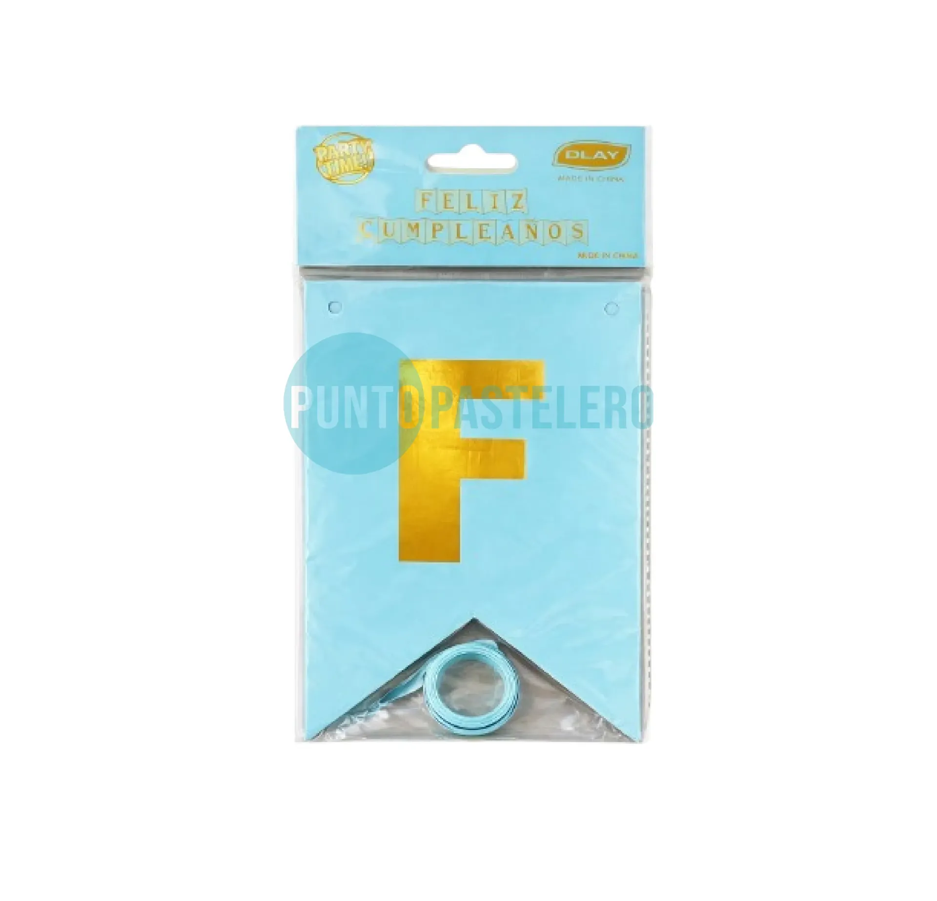 BANDERIN FELIZ CUMPLEAÑOS DILAX CELESTE
