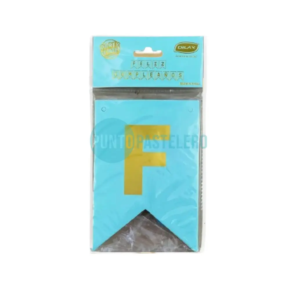 BANDERIN FELIZ CUMPLEAÑOS DILAX CELESTE