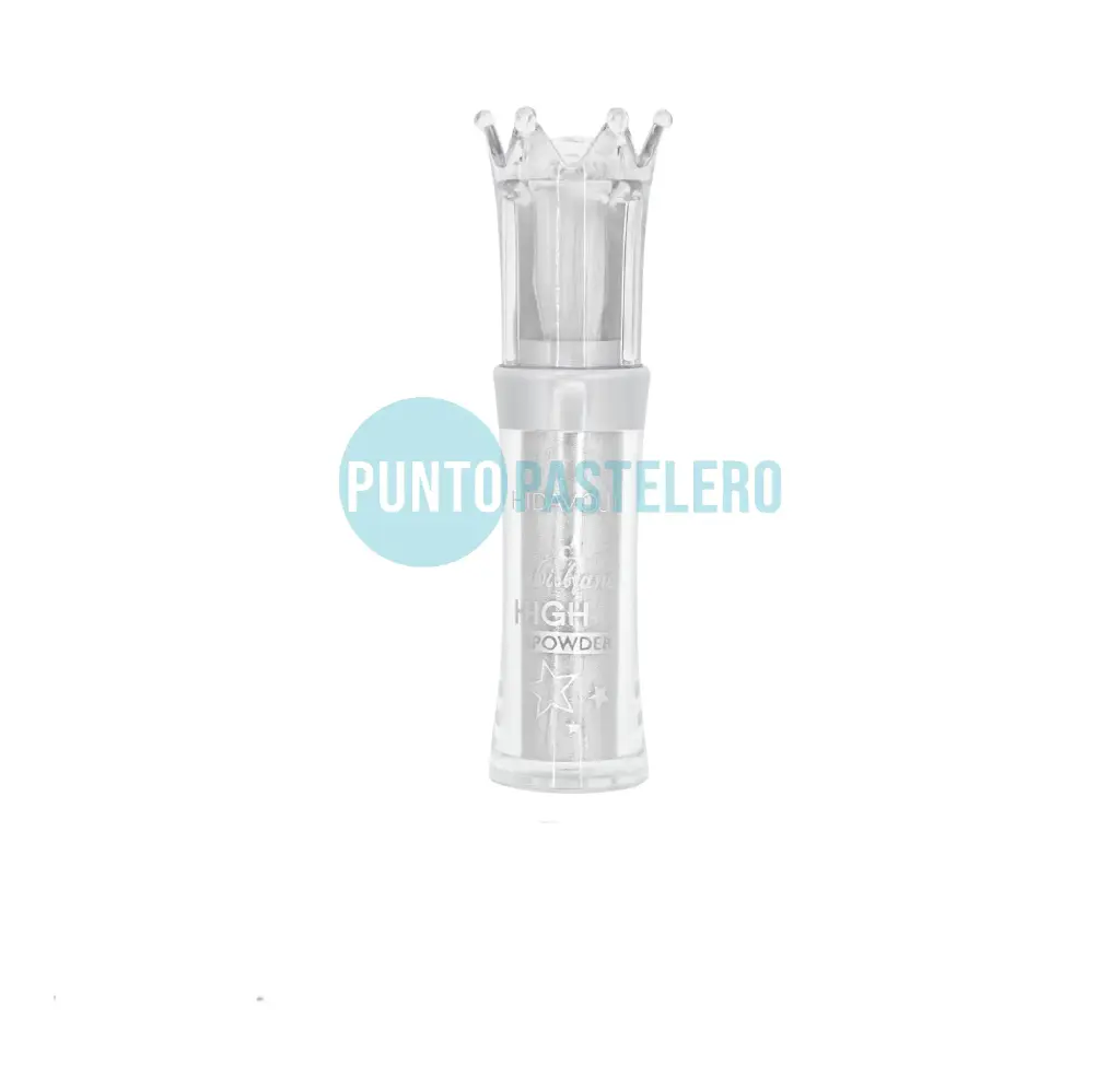 POLVO DE HADAS PLATEADO CON CORONA