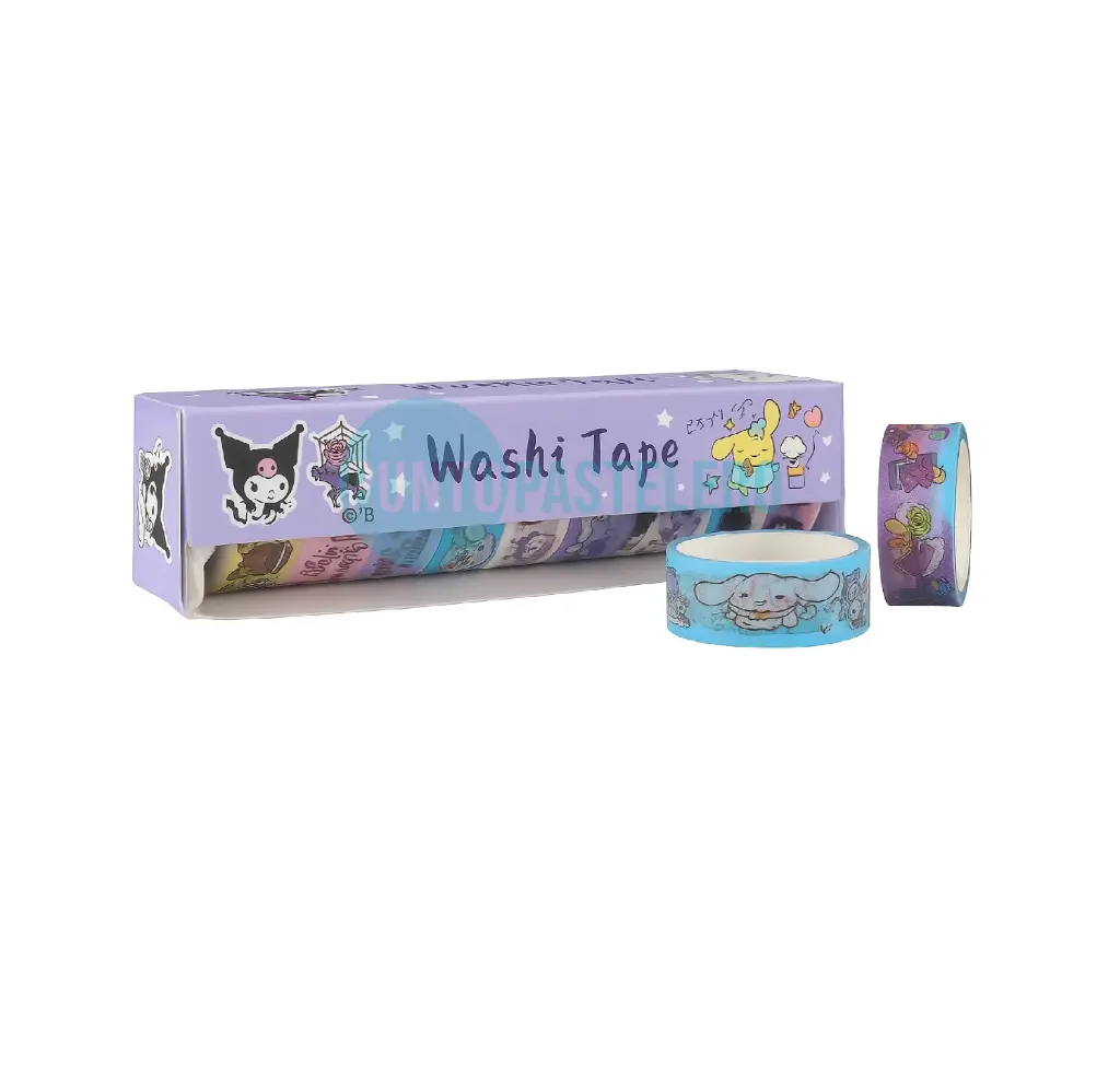 PACK 10 CINTAS WASHI TAPE KUROMI