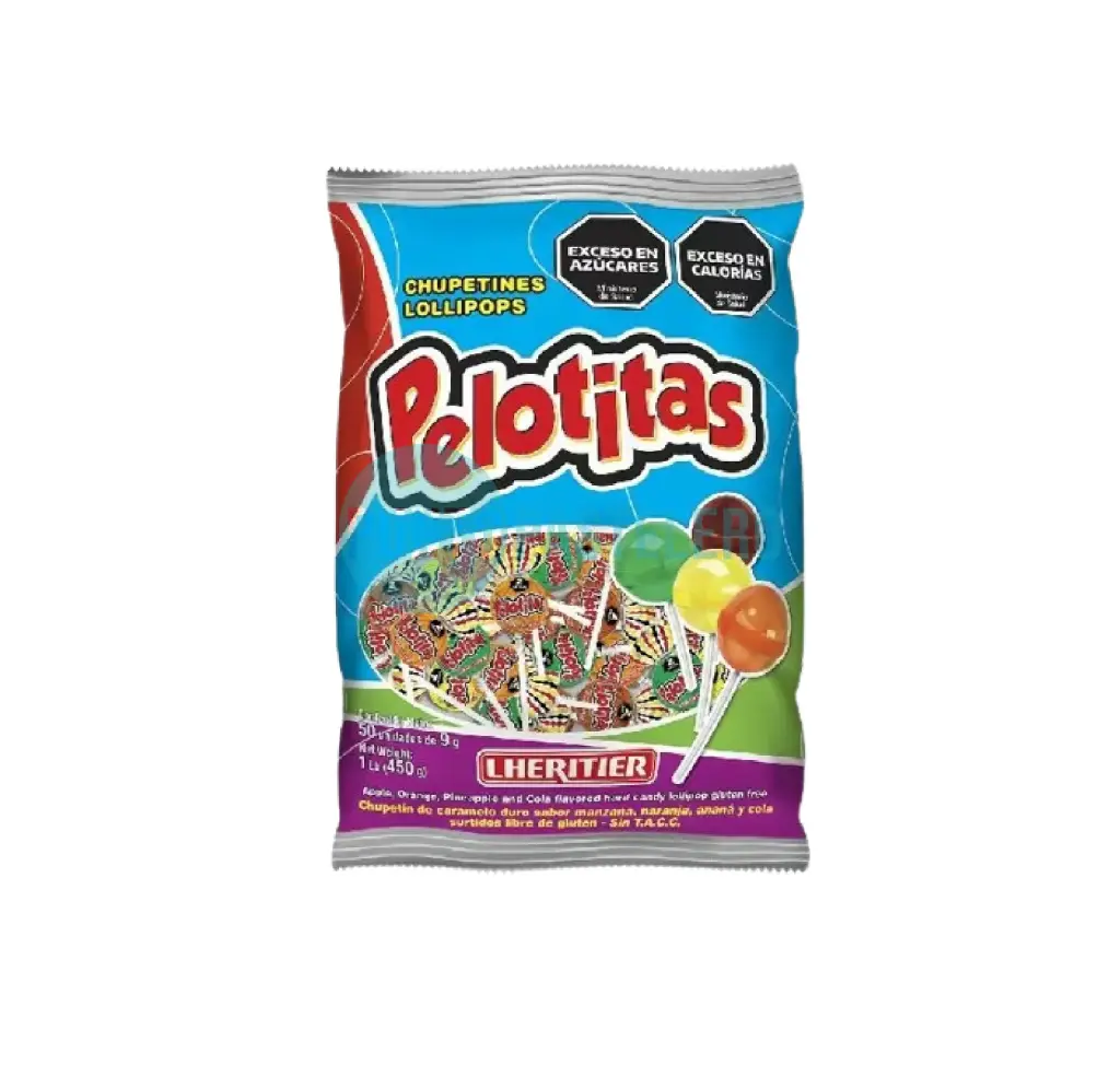 [7792860000452] CHUPETIN PELOTITAS FRUTALES LHERITIER (X 450 GR.) (50 U.)