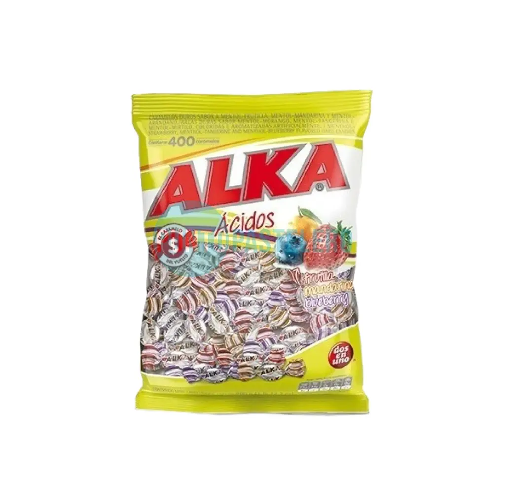 CARAMELOS ALKA ACIDOS SURTIDOS (X 800 GR.)
