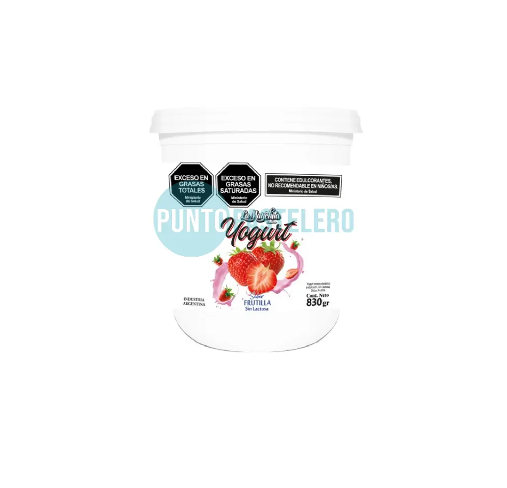 [1960] YOGURT FRUTILLA LA MANCHITA X 830 GR. (SIN LACTOSA)