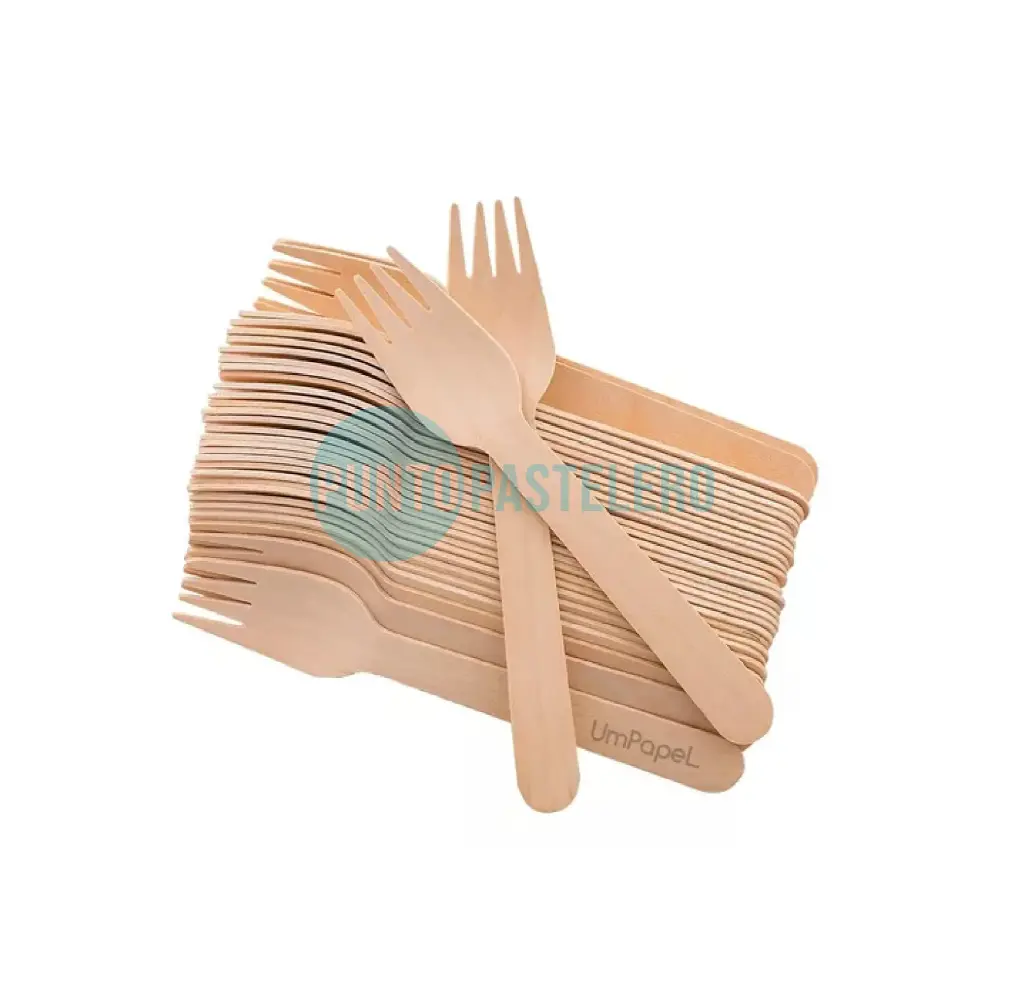 TENEDOR MADERA BAMBU (X 25 U.) (PARTY STORE)