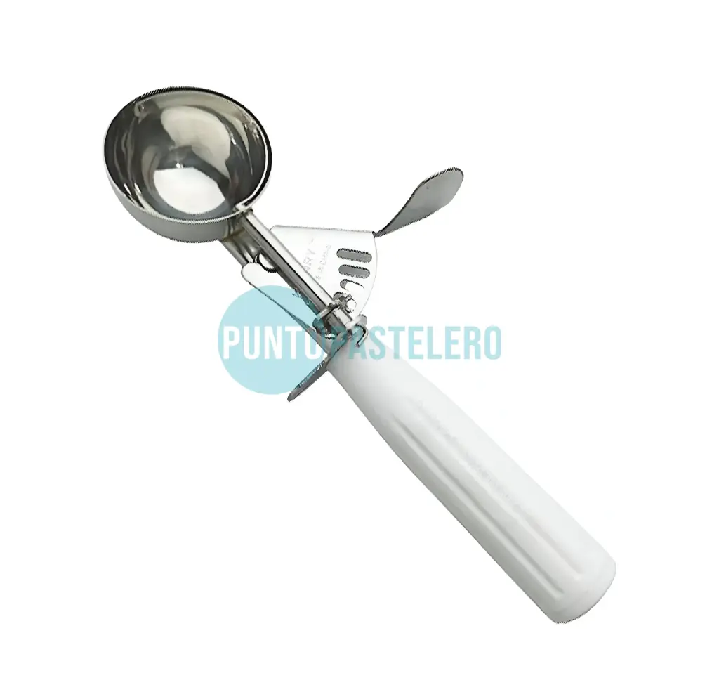 CUCHARA PARA BOCHA HELADO ACERO INOXIDABLE 40-80 GR. (REFORZADA)