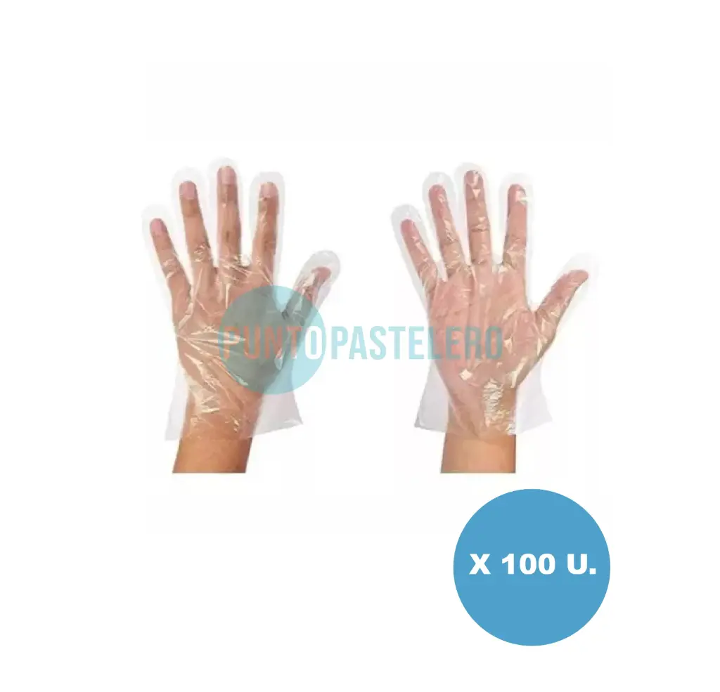 GUANTE POLIETILENO DESCARTABLE (X 100 U.)
