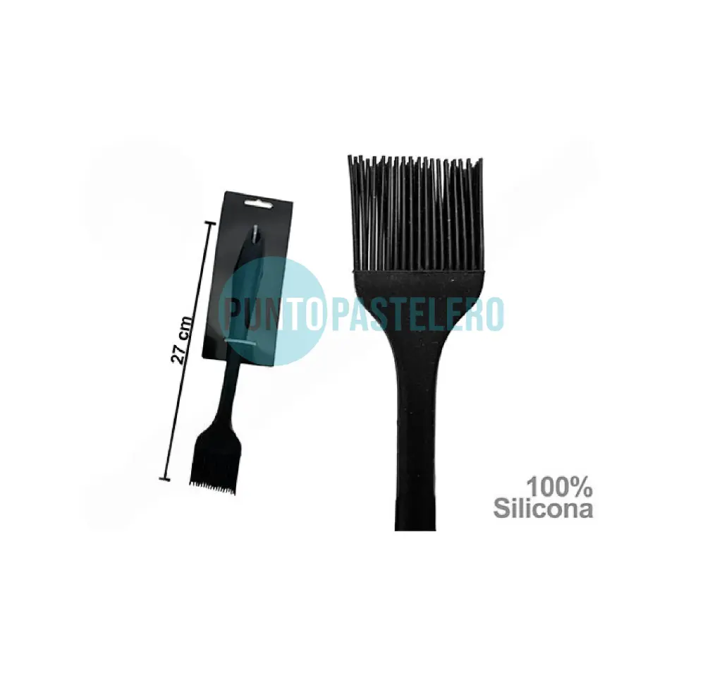 [2000200525318] PINCEL 100% SILICONA MANGO NEGRO (27 CM)