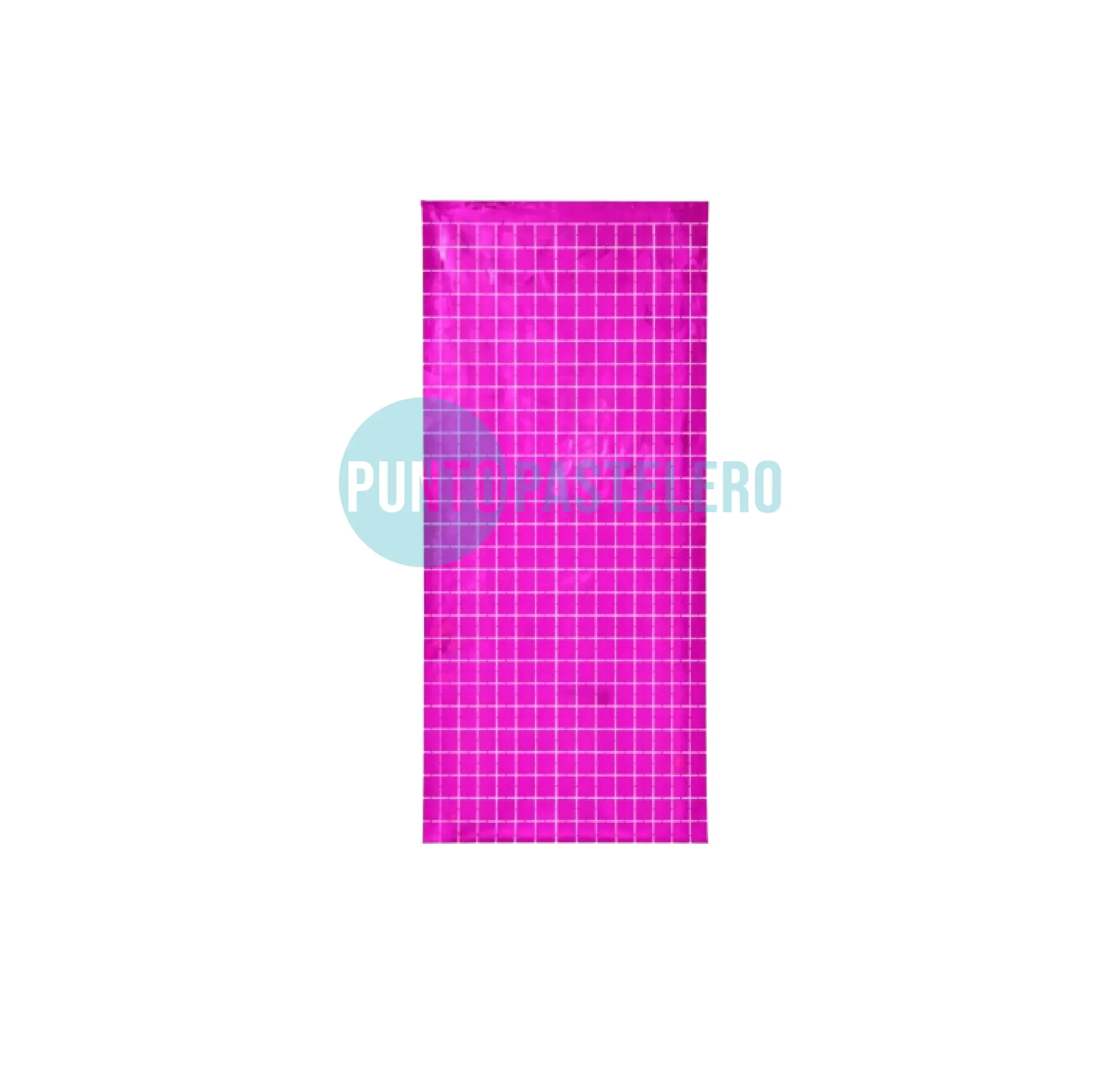 CORTINA METALIZADA BRICK WALL CHICO FUCSIA (2 X 1 MT.)