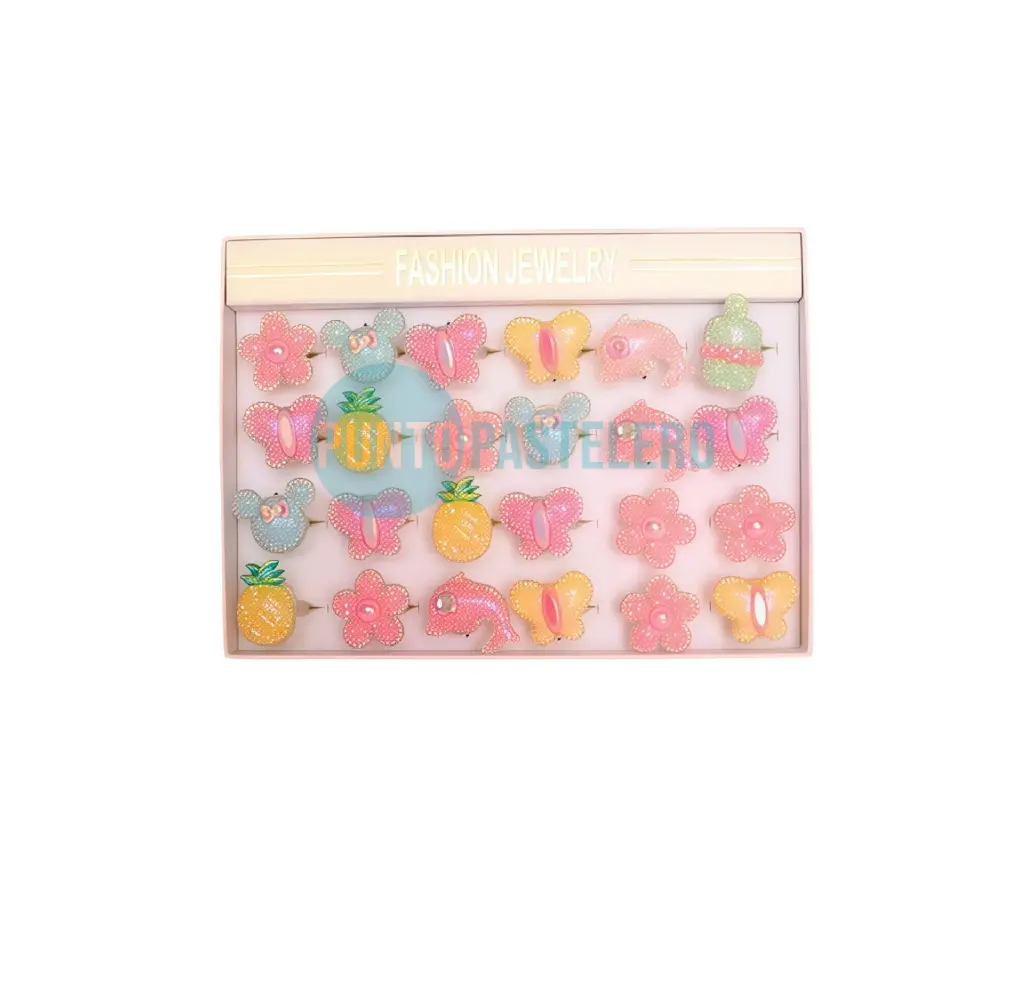 ANILLITOS CON STRASS Y LED (X U.)