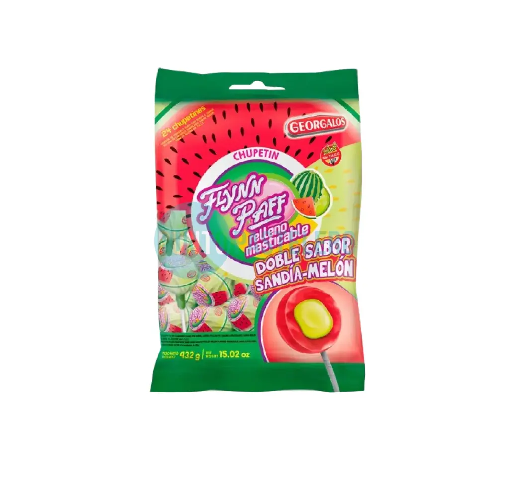 [7790380029687] CHUPETINES FLYNN PAFF SANDIA MELON (X 432 GR.)