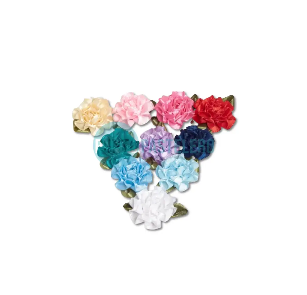 [3024!!] FLORCITAS RASO REPOLLITO (COLORES SURTIDOS) (X 12 U.)