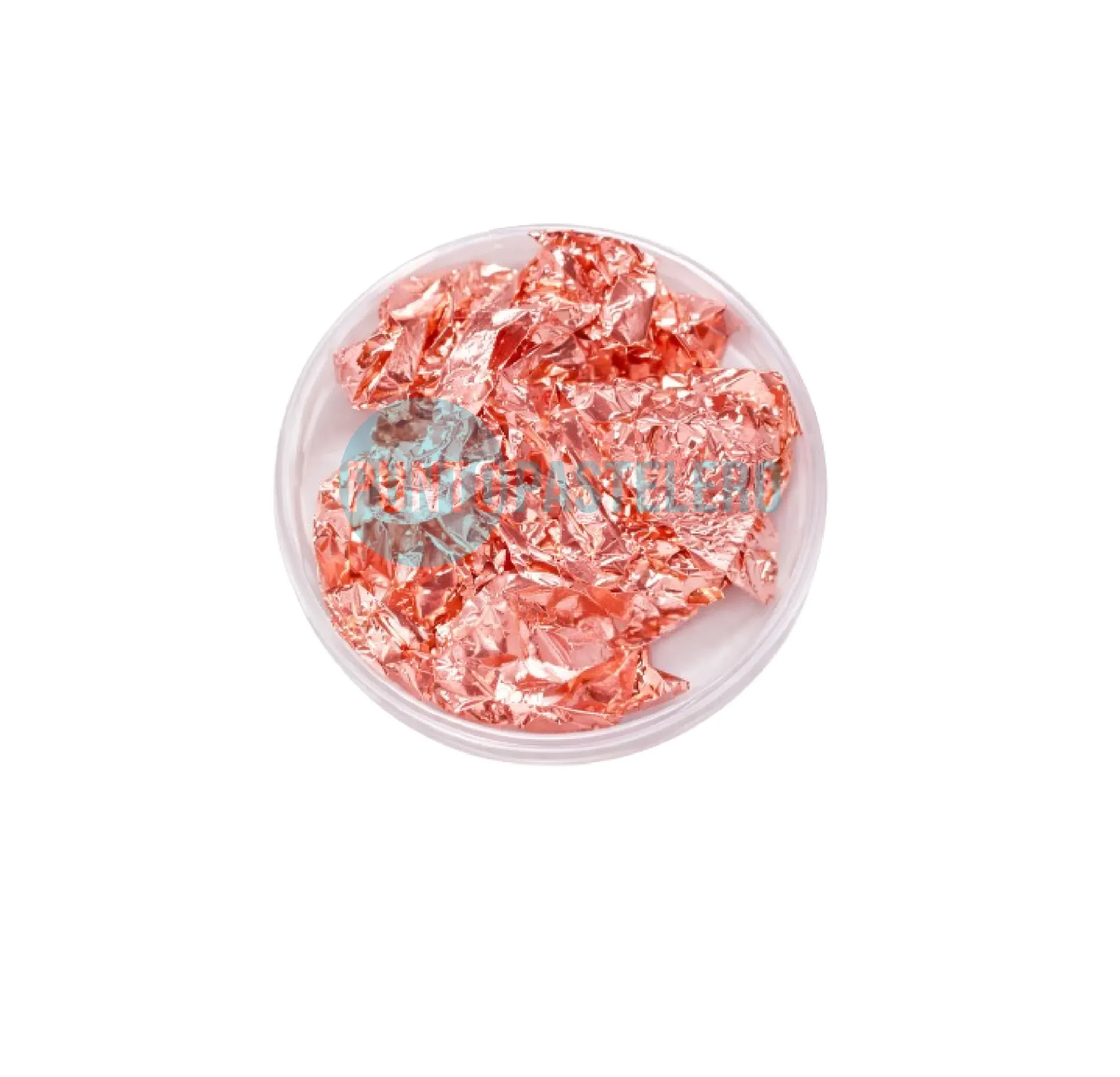 LAMINA DE ORO ROSA GOLD (TARRO X 2 HOJAS)