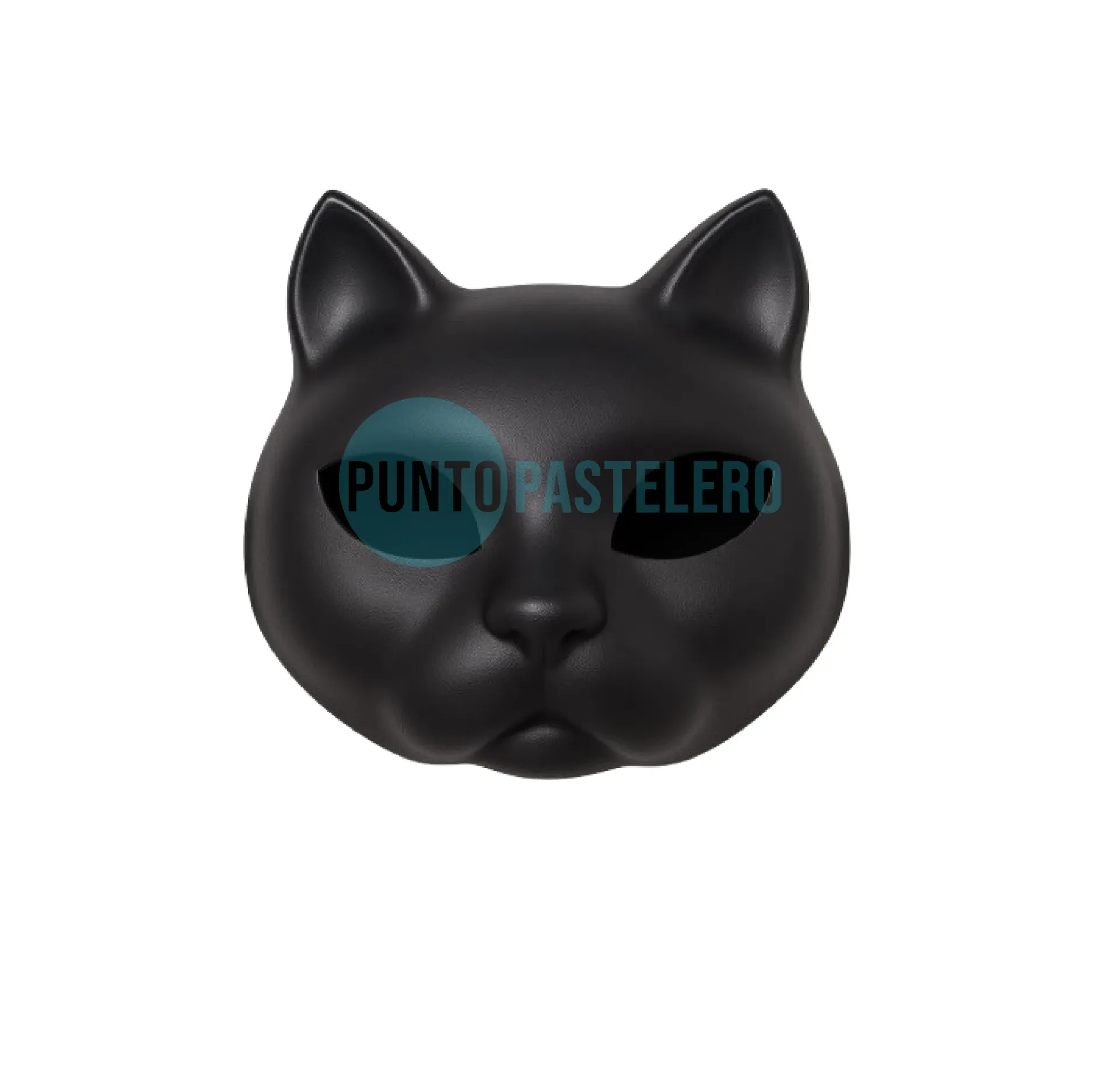 ANTIFAZ GATITO NEGRO RIGIDO