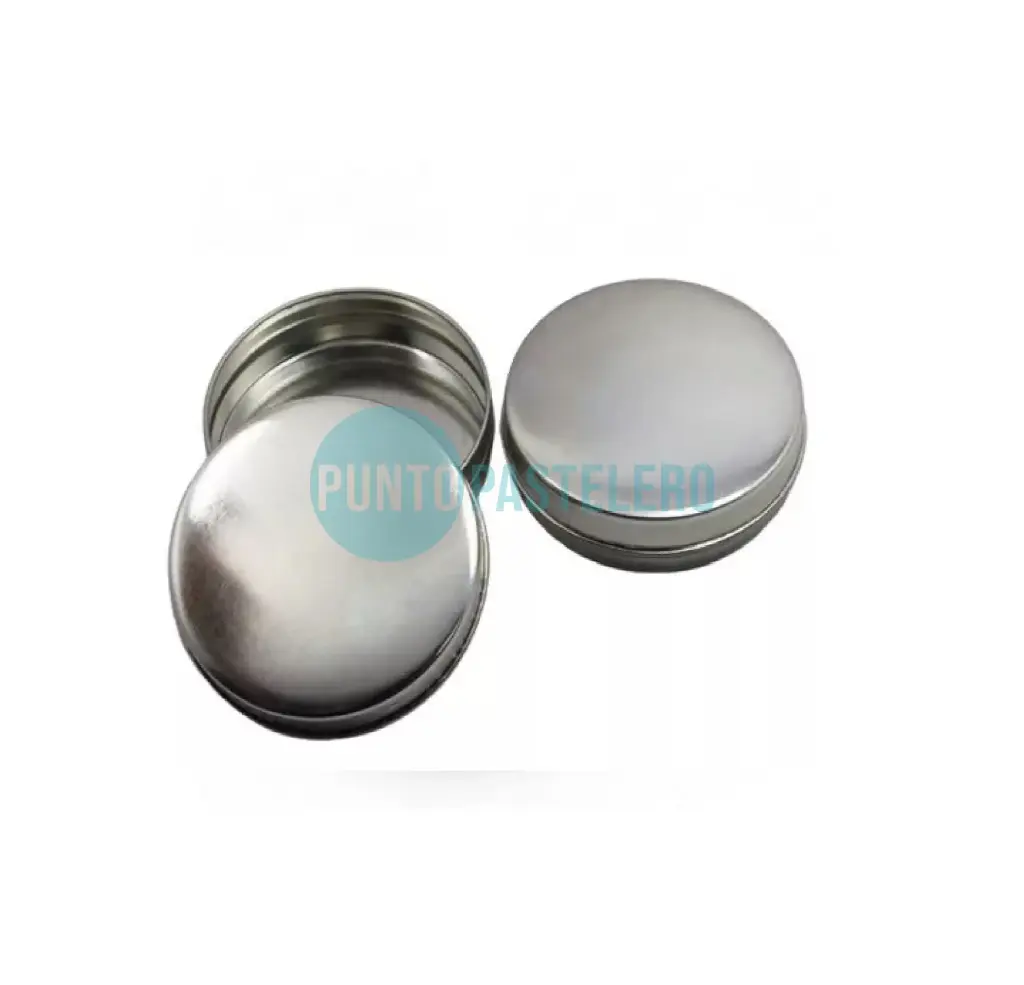 LATITA PASTILLERO PLATEADA (7.5 X 2.5 CM)