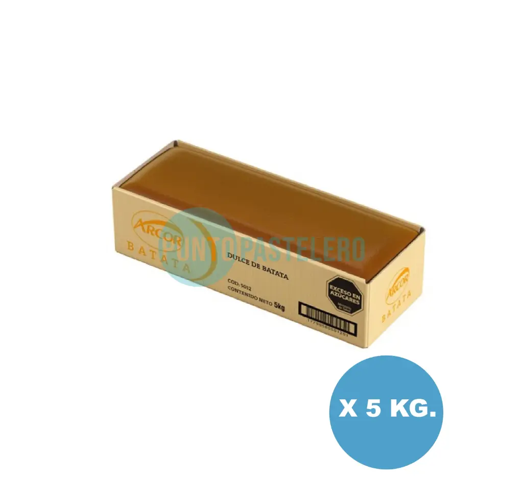 DULCE DE BATATA ARCOR X 5 KG. (CAJON)