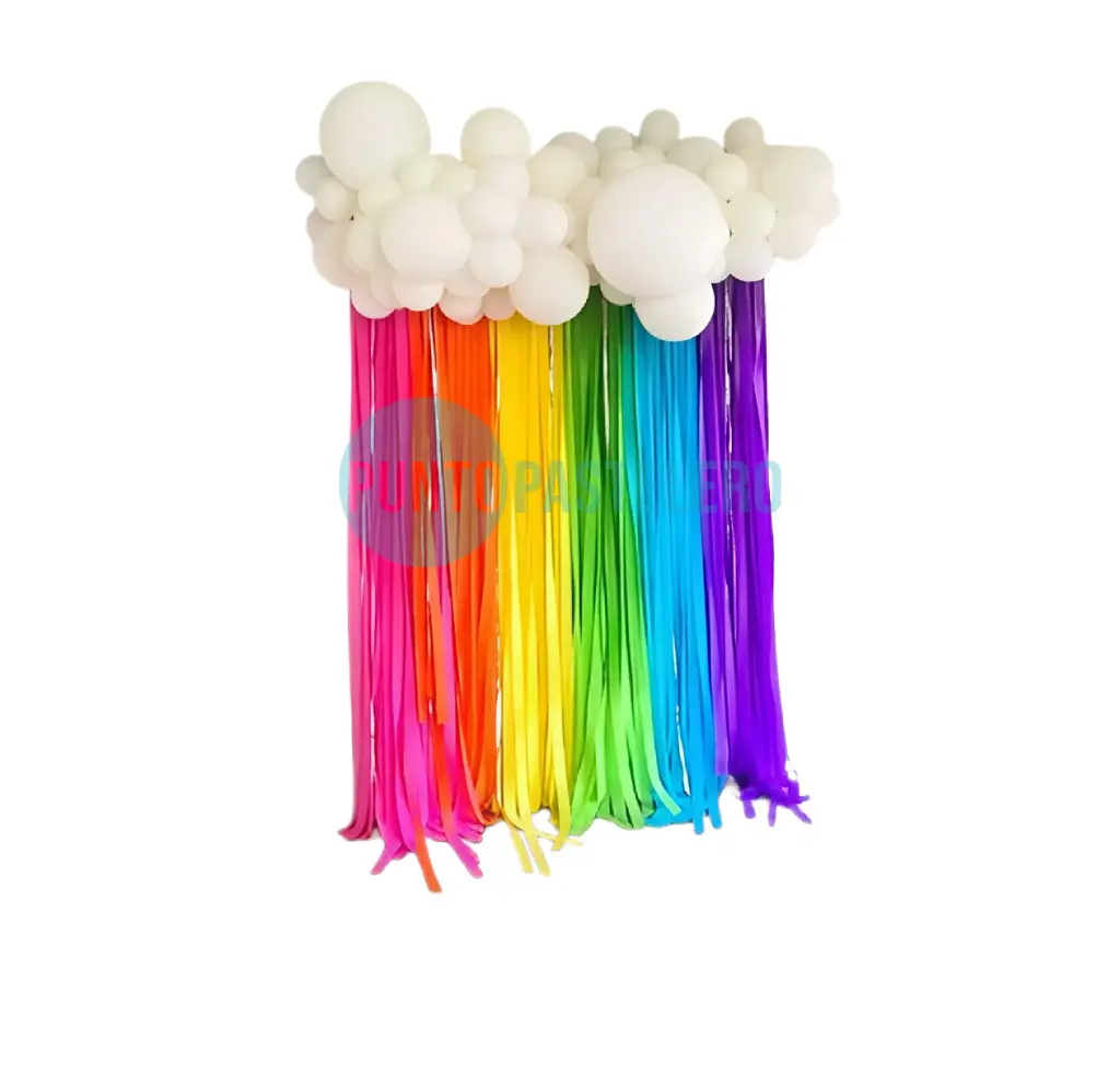 CORTINA PAPEL CREPPE MULTICOLOR