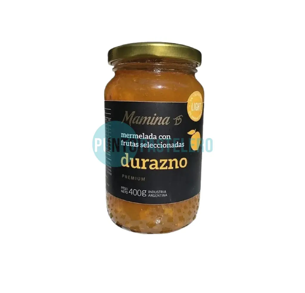 MERMELADA LIGHT DURAZNOS MAMINA (X 400 GR.) (SIN TACC)