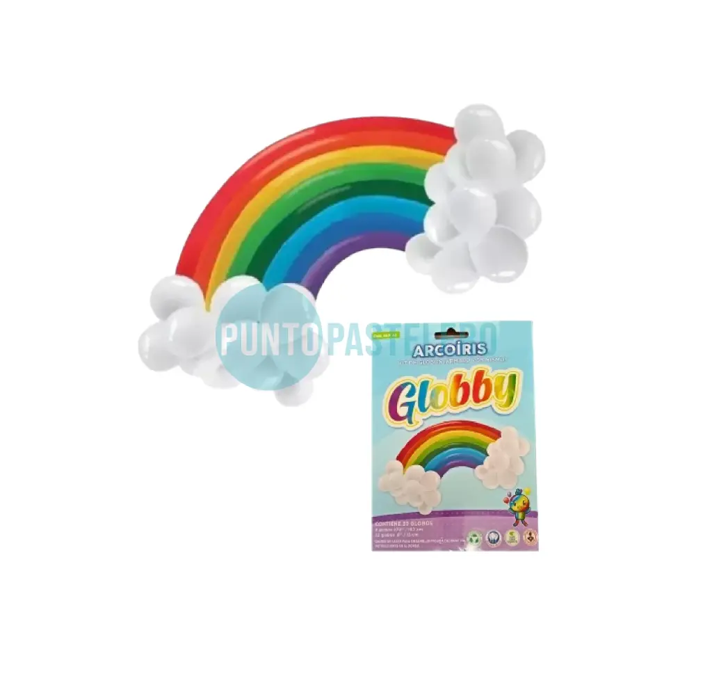 SET GLOBO ARCOIRIS (18 PZ) [P]
