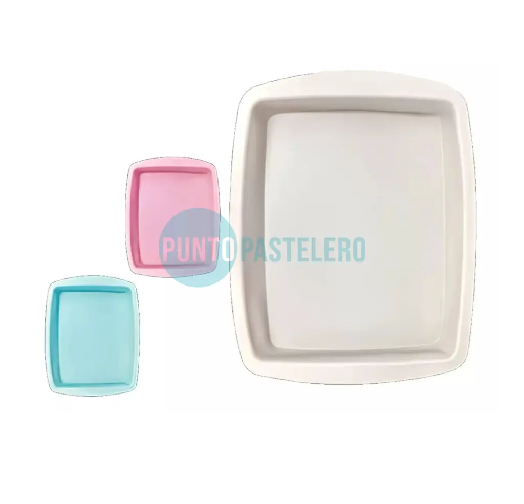 MOLDE SILICONA RECTANGULAR PREMIUM COLOR (35X26X4CM)