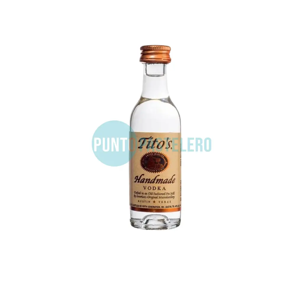 MINIATURA TITOS VODKA (USA) (X 50 CC.)