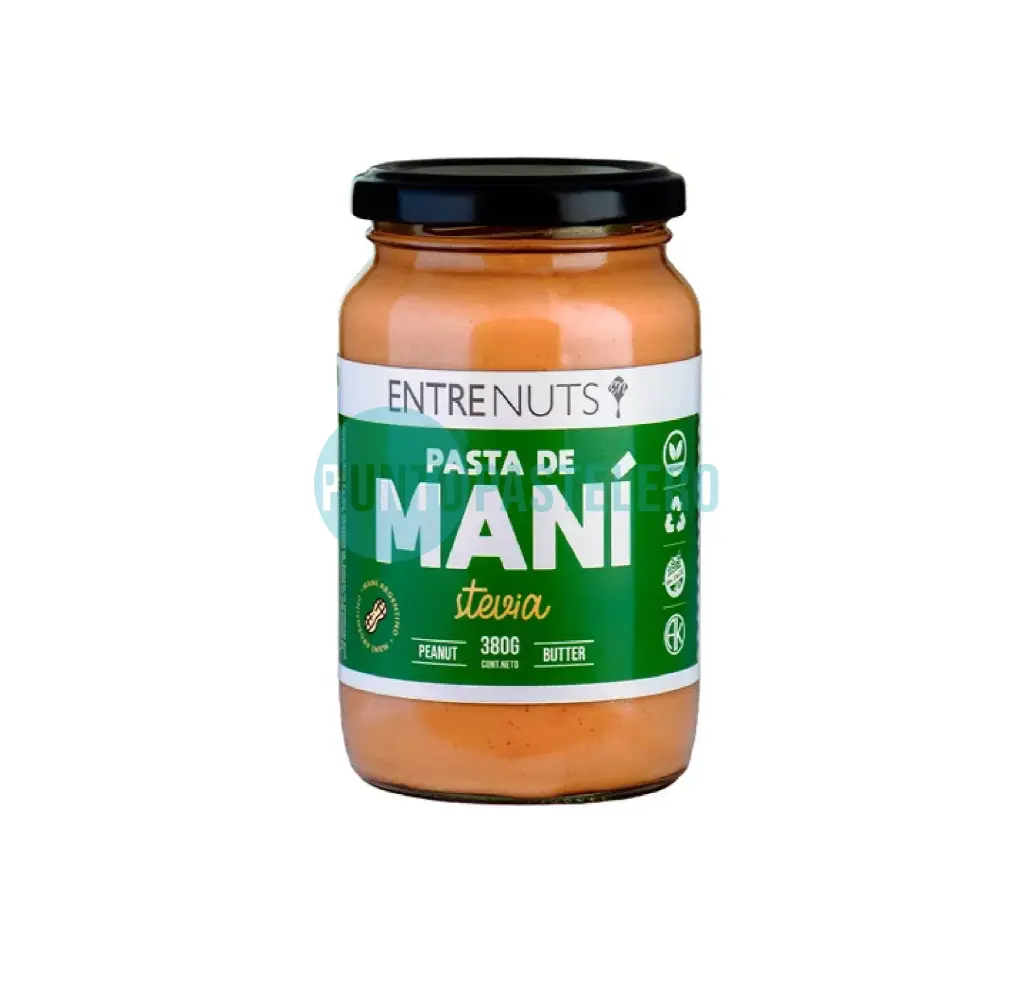 [656750783924] PASTA DE MANI CON STEVIA ENTRE NUTS (X 370 GR.) (SIN TACC)